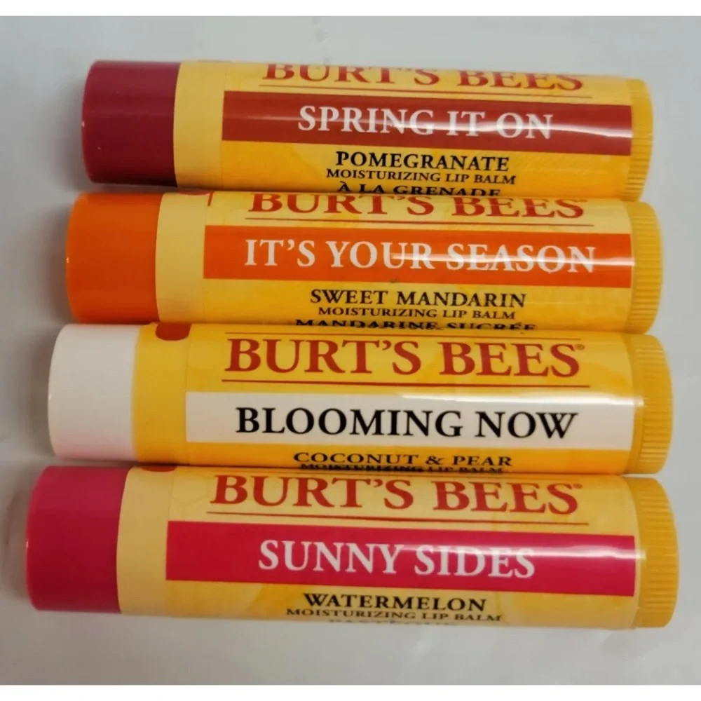 2 Packs Burt’s Bees Just Picked Lip Balm 4ct per Gift Set Spring Shower Favor